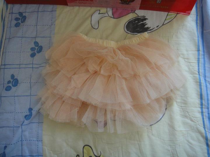 甜美可愛紗質蓬蓬裙(橘黃110cm)