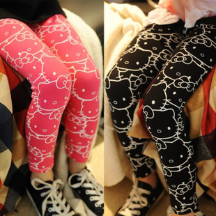 韓版KITTY全棉彈力打底褲 超萌超可愛