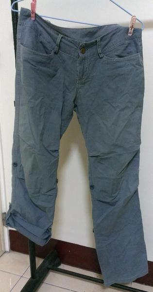 藍綠色長褲(可上折)~適合M size