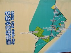 林投公園內部設施與空間分佈圖