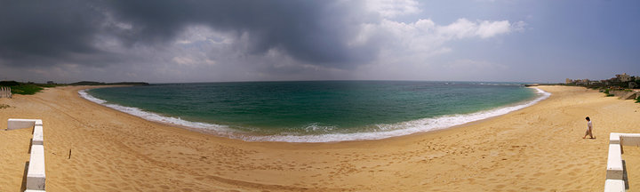 網垵口沙灘全景圖、這得感謝幽浮攝影跟後製的功力