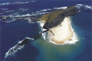 這兩張小白沙嶼空拍圖是站友提供的珍貴照片，站長是沒本事飛那麼高去空拍的，又不是小叮噹