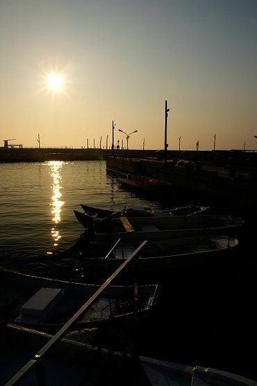 後寮碼頭的夕陽景色