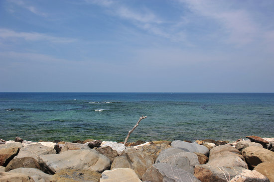 度假村前的海景